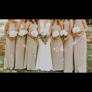 Bill Levkoff Bridesmaid Dress Style 1461 Champagne